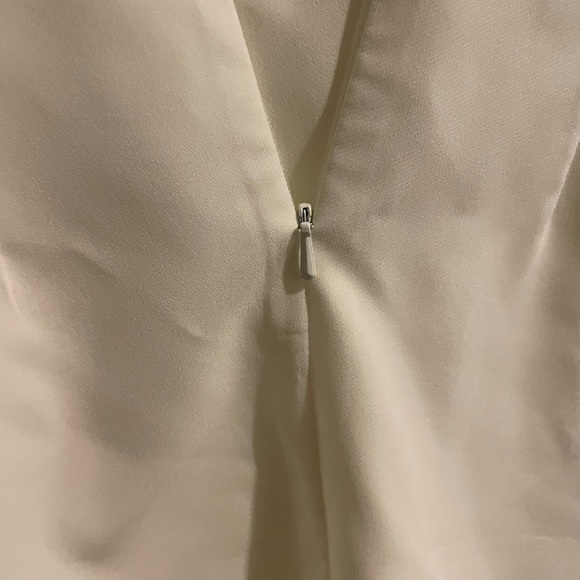 Paper Dolls Petite wrap front midi dress with lace top in white - Picture 5 of 6